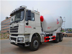 陜汽德龍12方攪拌車廠家發車圖片