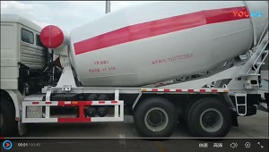 陜汽德龍F3000攪拌車視頻